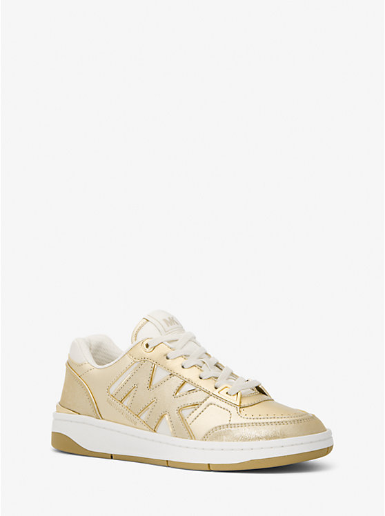 MICHAEL KORS SNEAKERS REBEL LACE UP GOLD