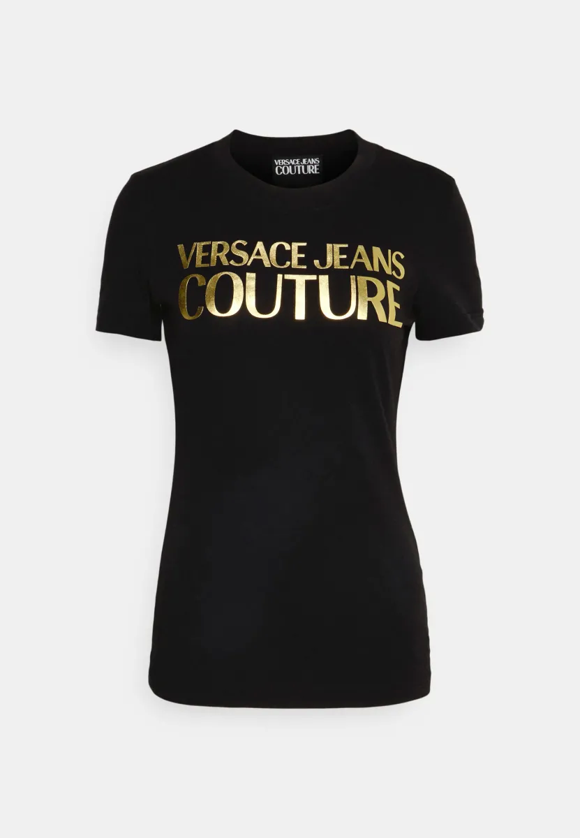 VERSACE JEANS COUTURE T-SHIRT BLACK/GOLD