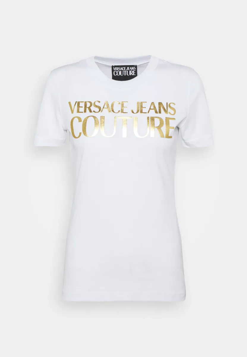 VERSACE JEANS COUTURE T-SHIRT WHITE/GOLD