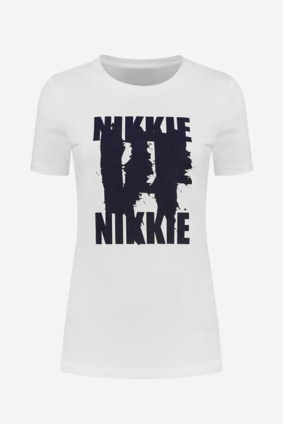 NIKKIE BASIC T-SHIRT MET NIKKIE ARTWORK NIKKIE NIKKIE T-SHIRT White New