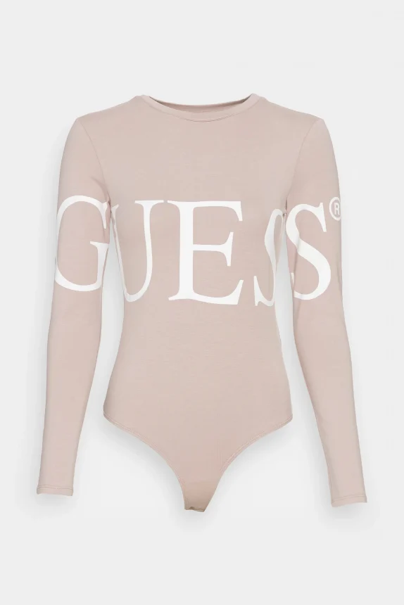 Guess LOGO BODY – Longsleeve TAUPE NEW