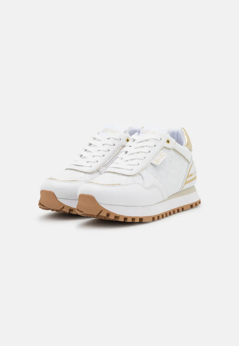 liu jo sneakers white/gold