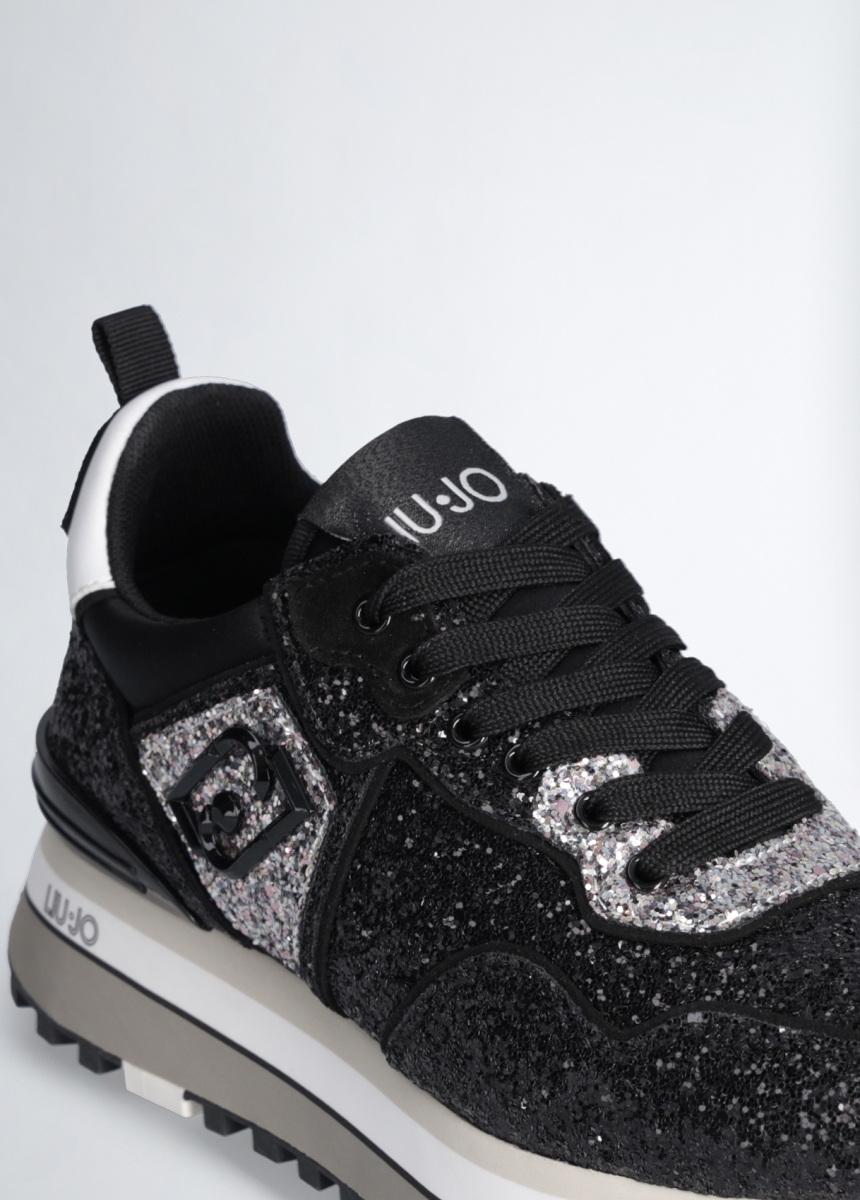 LIU JO Platform sneakers with glitter