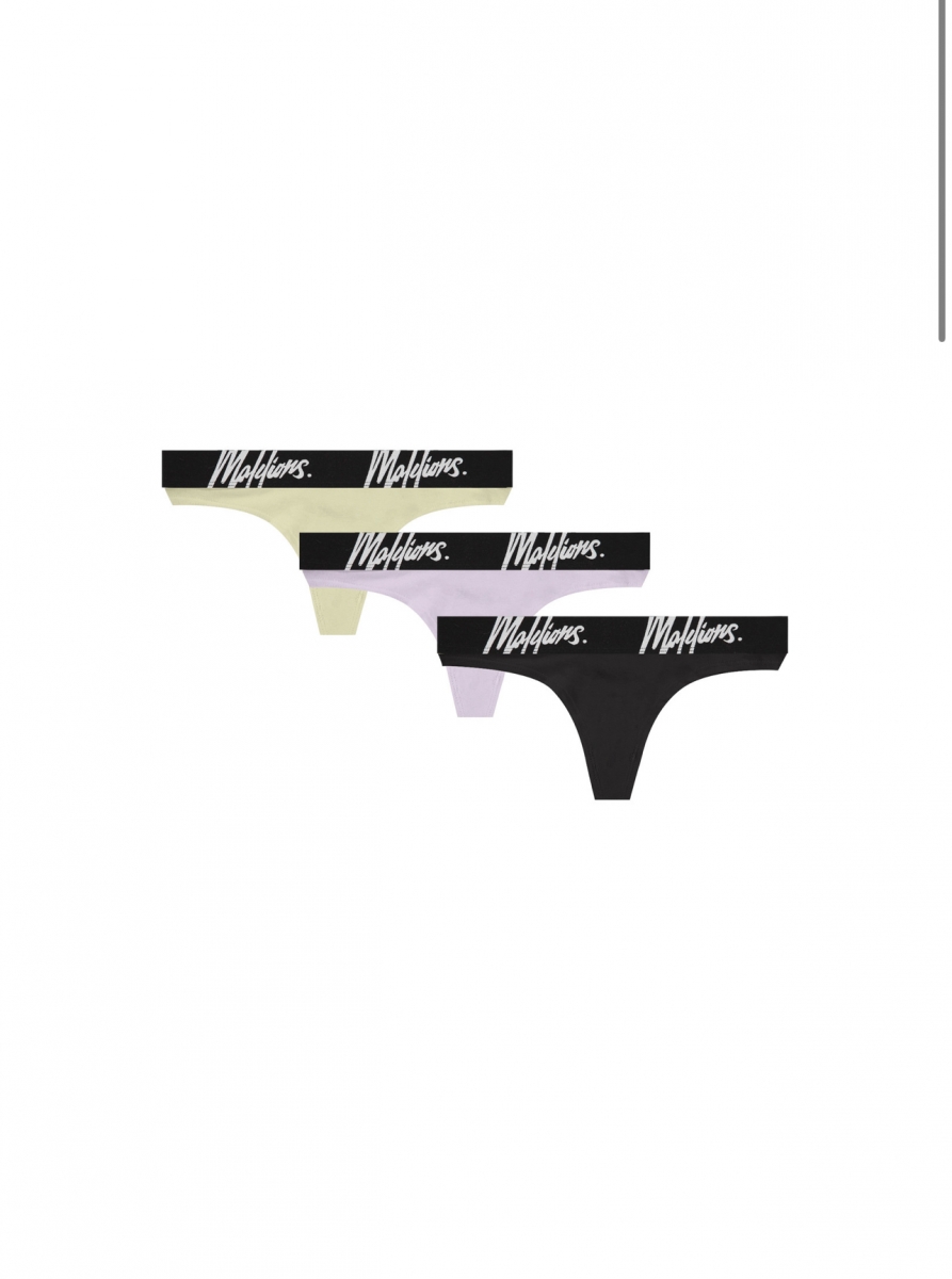 MALELIONS WOMEN STRING 3-PACK TRICOLORE-2