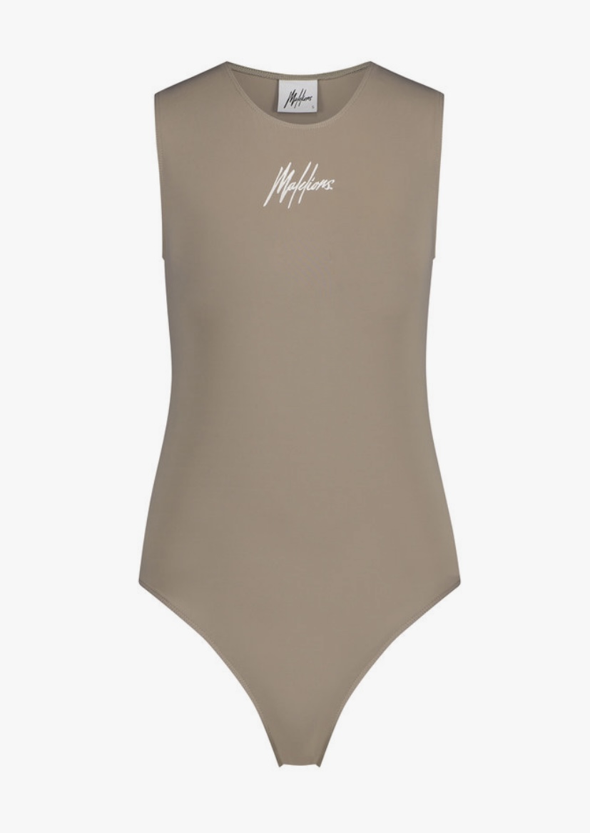MALELIONS ROSE BODYSUIT TAUPE