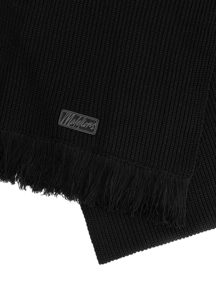 MALELIONS WOMEN KNITTED SCARF BLACK