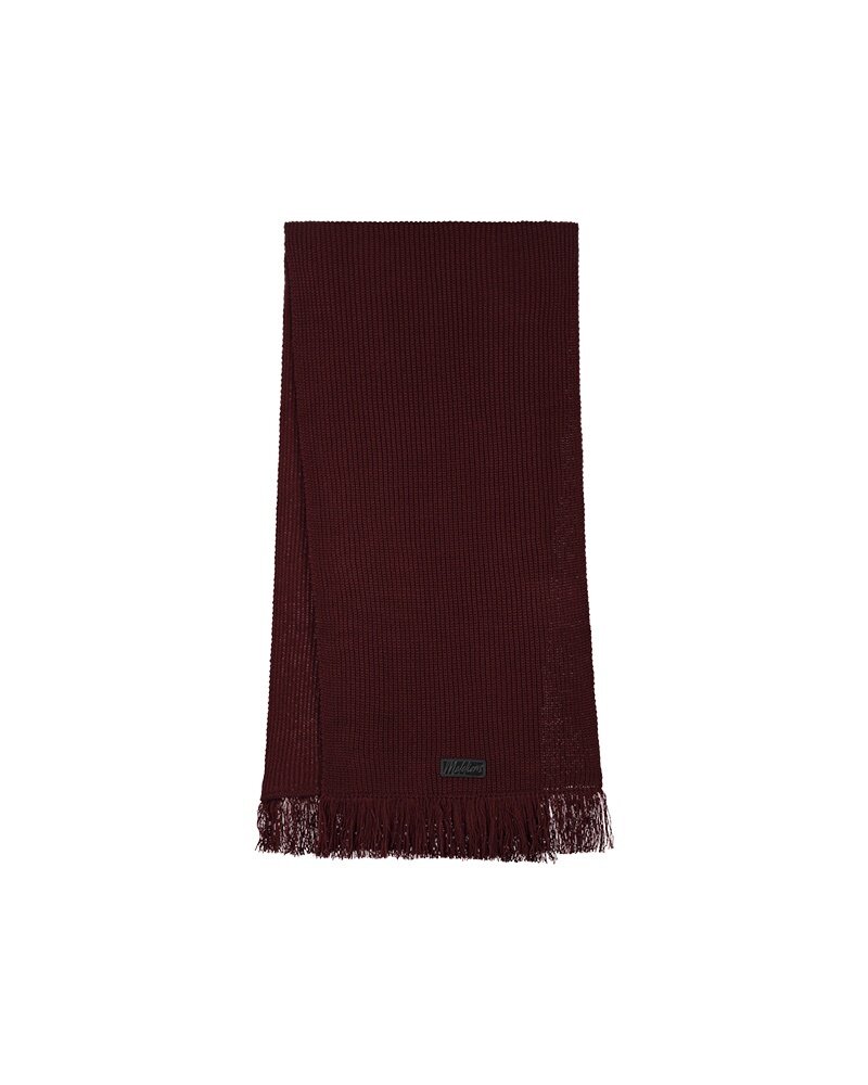 MALELIONS WOMEN KNITTED SCARF BURGUNDY