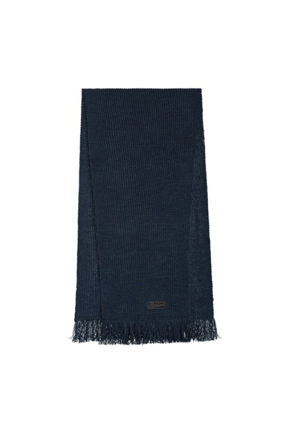 MALELIONS WOMEN KNITTED SCARF NAVY