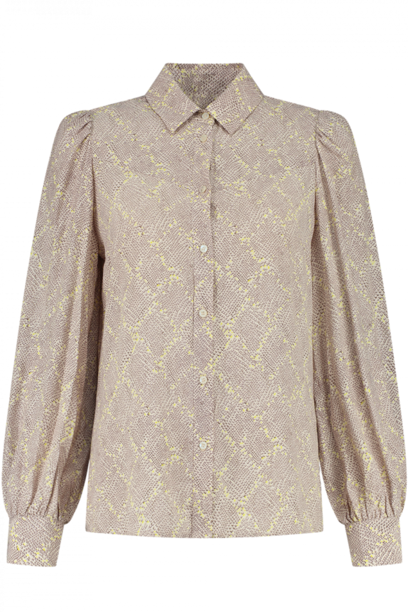 FIFTH HOUSE SPENCER BLOUSE BLOCKED CHEETAH