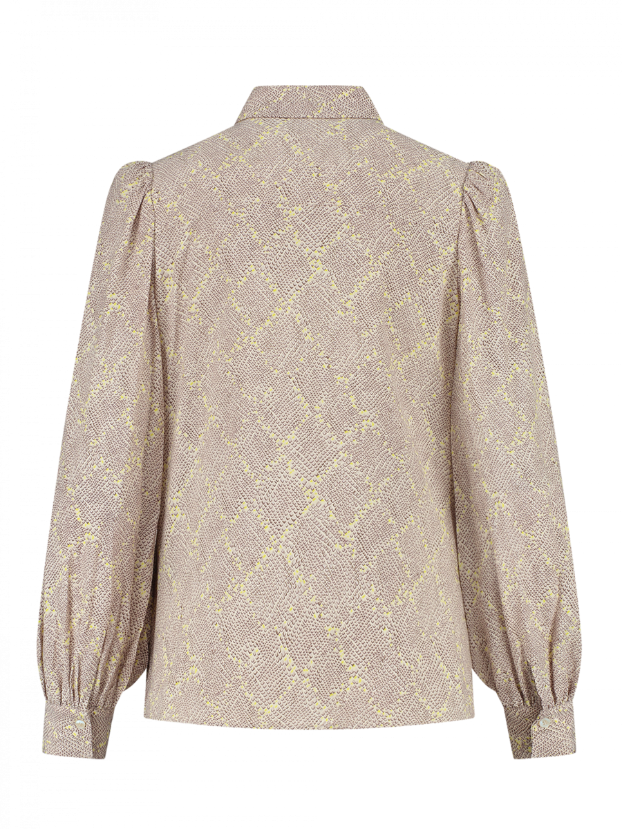 FIFTH HOUSE SPENCER BLOUSE BLOCKED CHEETAH