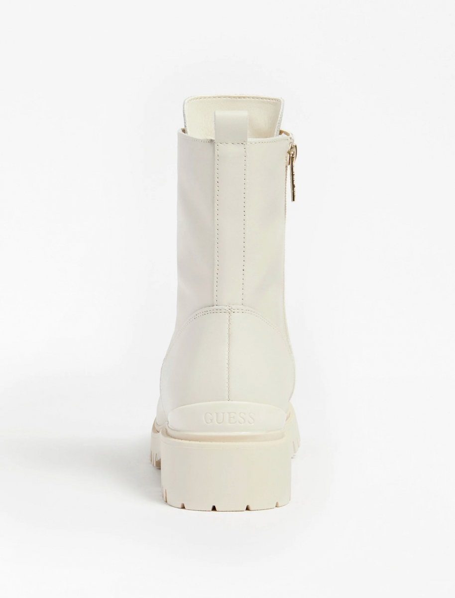 Guess ivory boots beige