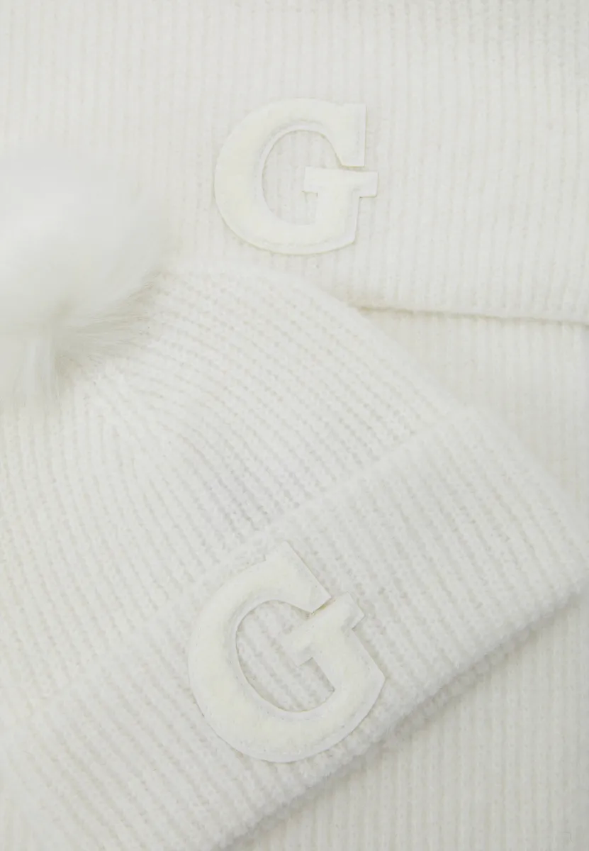 GUESS GIFT BOX SCARF SET – Sjaal WHITE