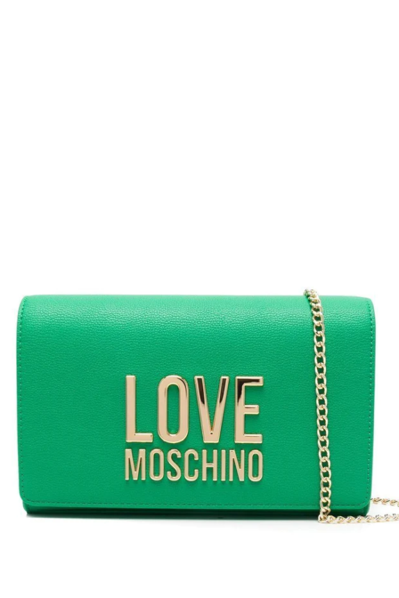 Love Moschino green logo crossbody