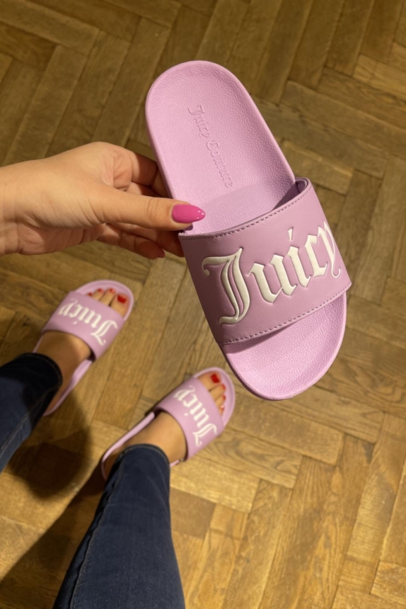 JUICY COUTURE SLIPPERS SHEER LILAC
