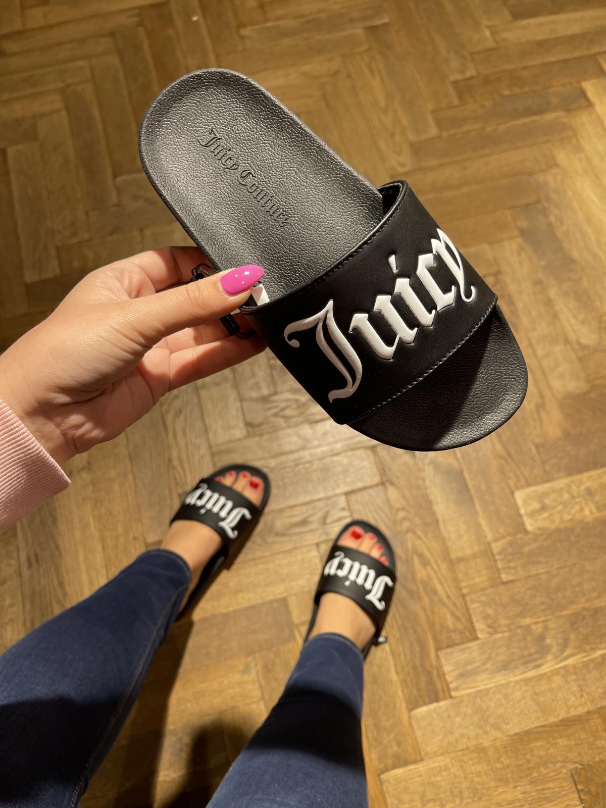 JUICY COUTURE SLIPPERS BLACK