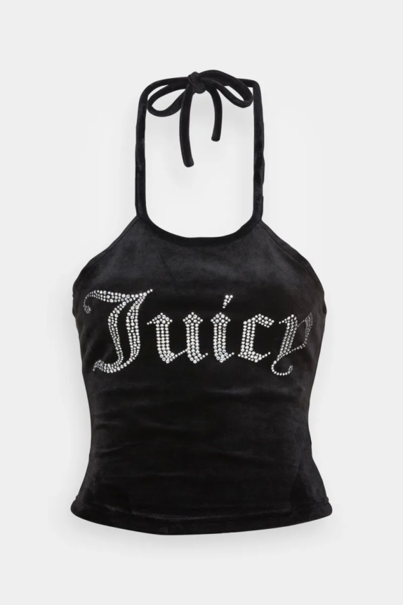 juicy couture halter top black