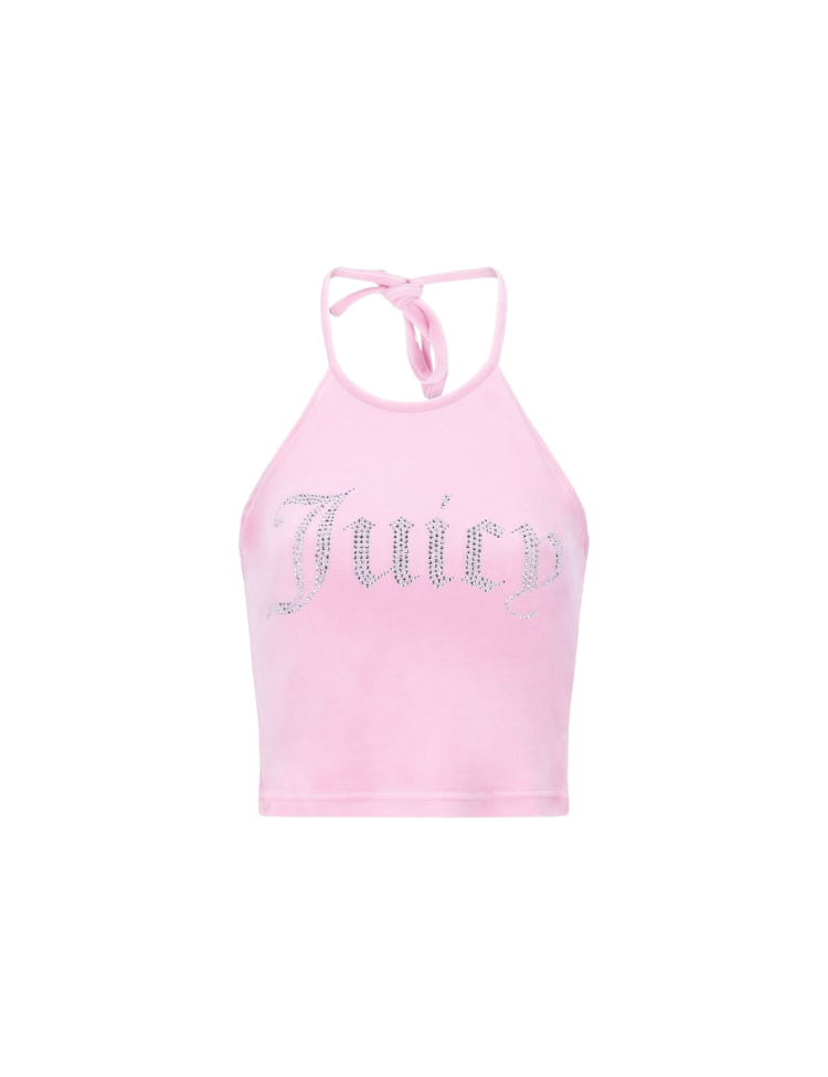 juicy couture halter top cherrry blossom