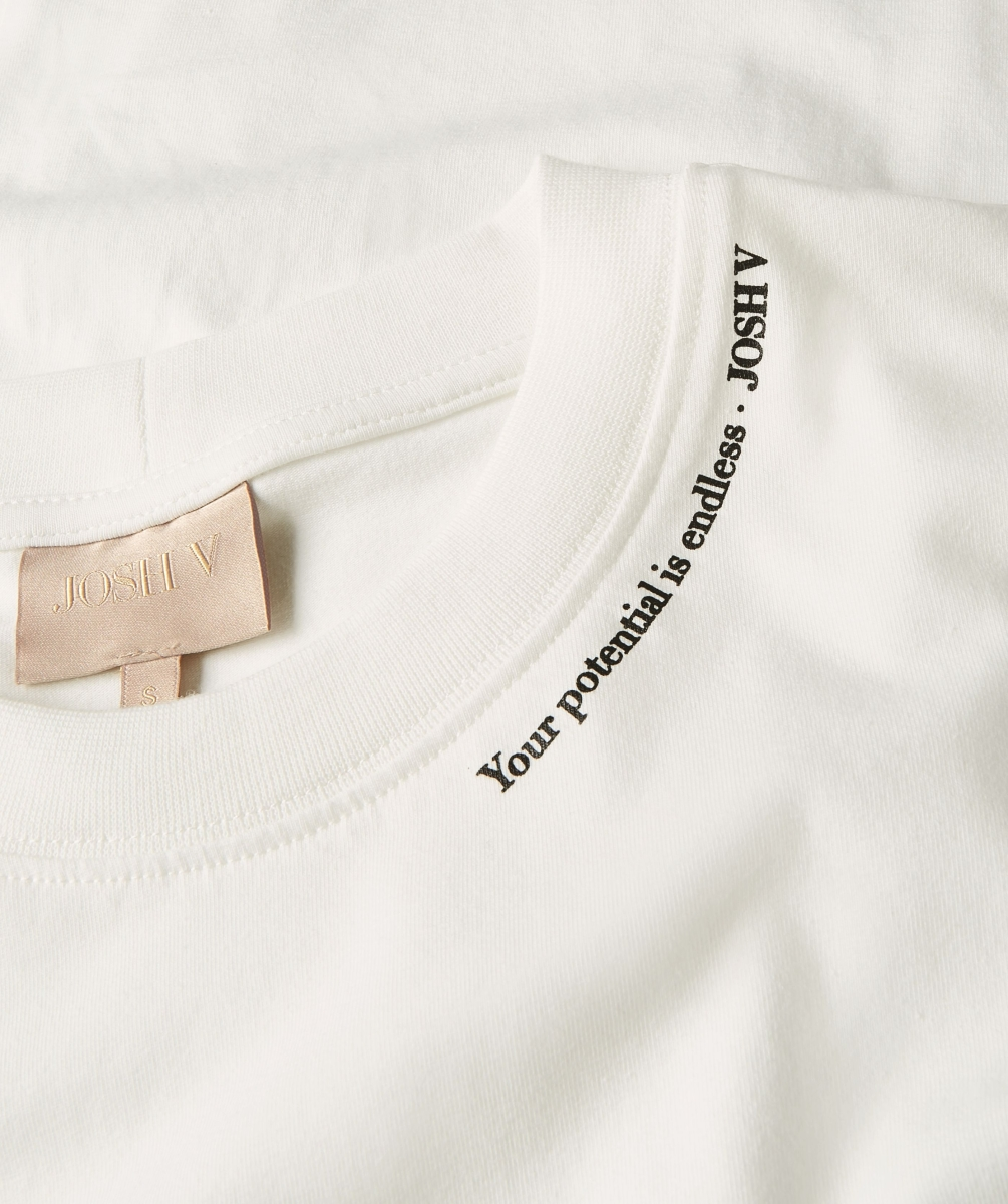 JOSH V TEDDY QUOTE T-shirt – off white