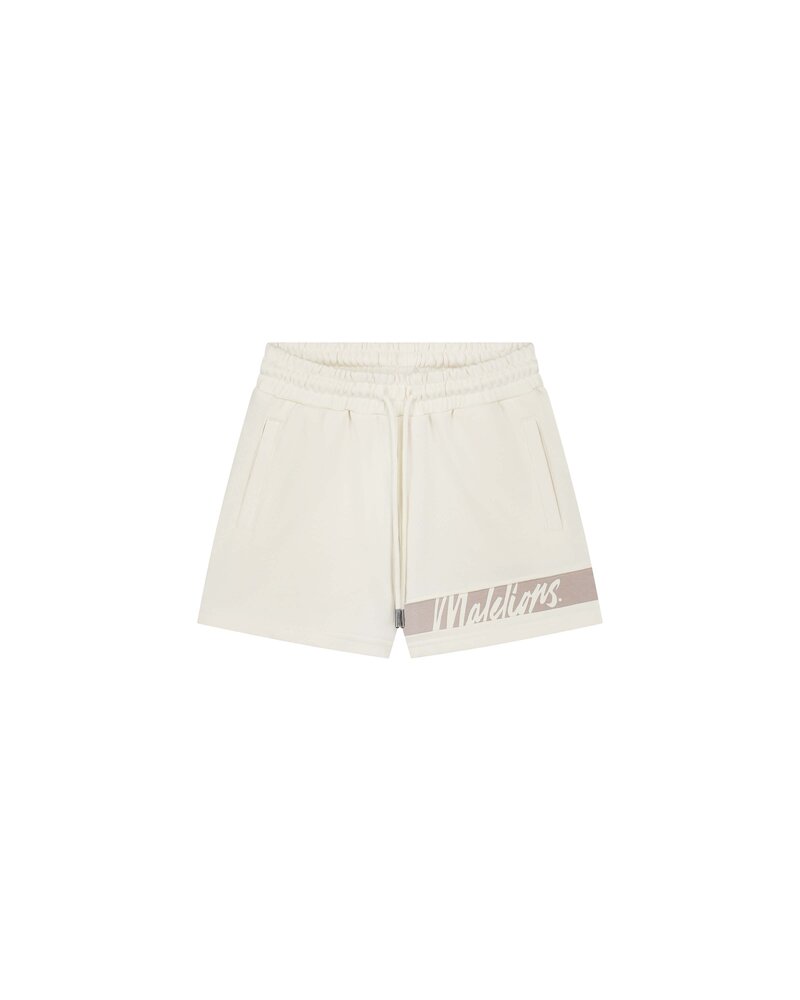 MALELIONS WOMEN CAPTAIN SHORT – OFF-WHITE/TAUPE
