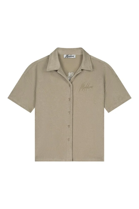 MALELIONS WOMEN TERRY PARADISE SHIRT – TAUPE
