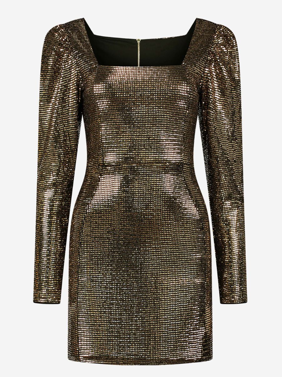 Nikkie Sparkling Dress Gold Party Time
