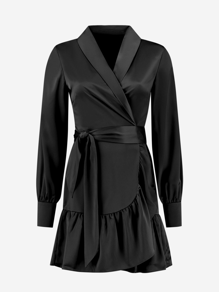 Nikkie Vivien Satin Dress black