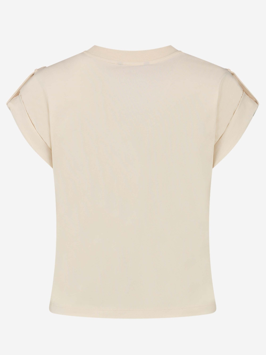 Nikkie Epaulette t-shirt cream