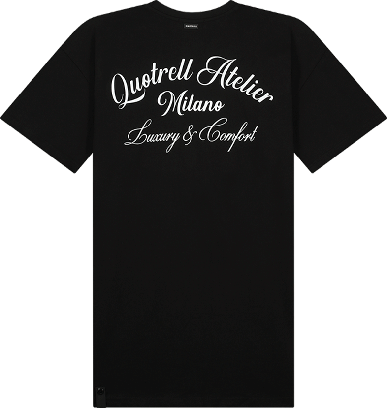 QUOTRELL ATELIER MILANO T-SHIRT DRESS BLACK/WHITE