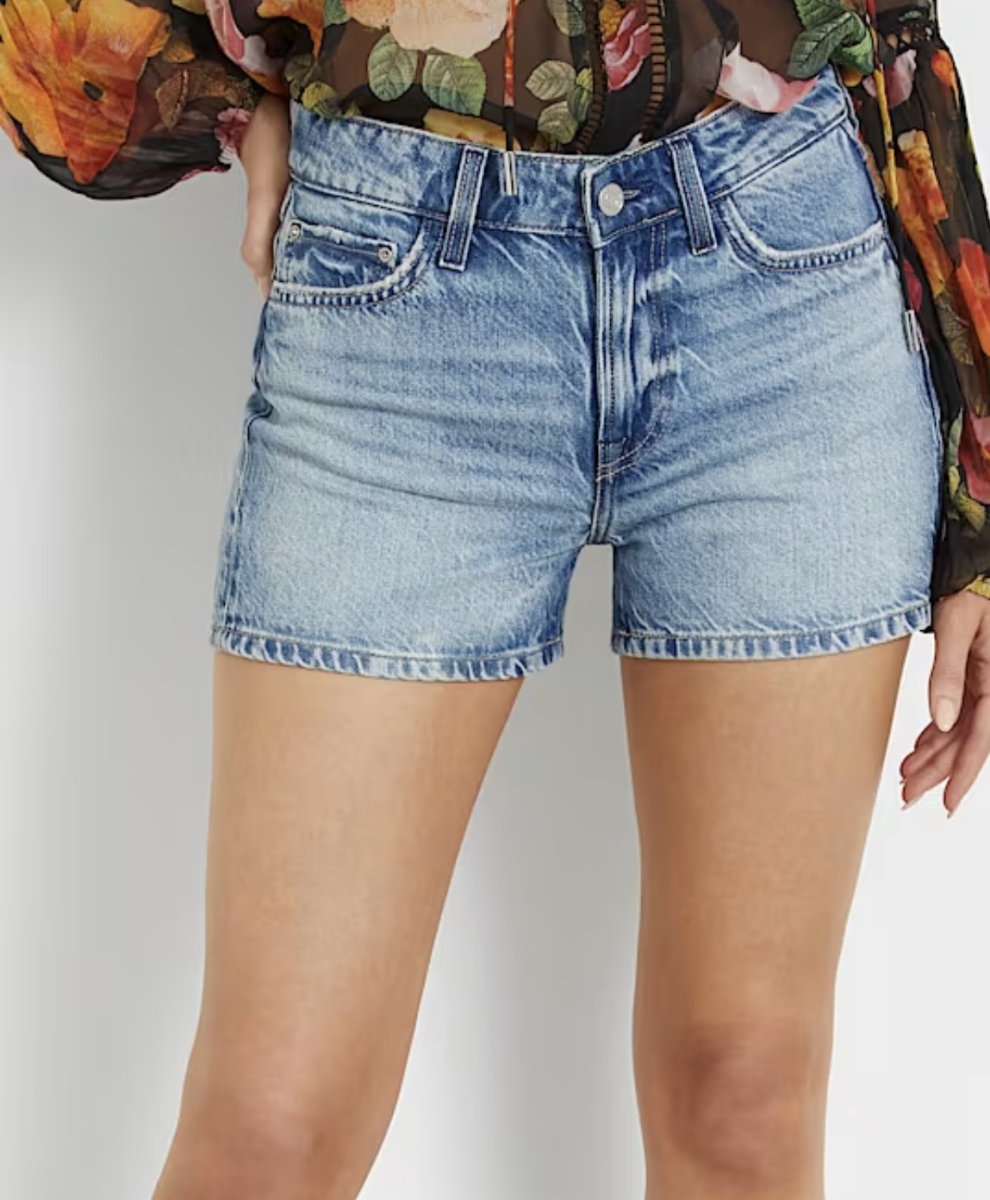 GUESS DENIM SHORTS NORMALE TAILLE BLAUW